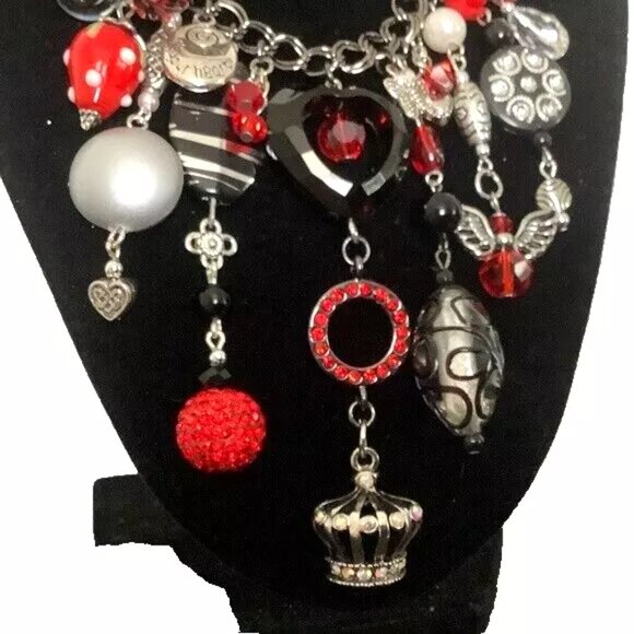 ART BY AMY LABBE New Gorgeous Necklace 13” long - Picture 4 of 15